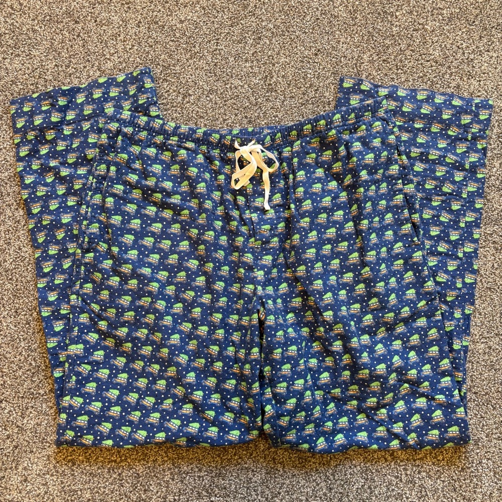 Vineyard Vines Men's Cotton Pajama Pants Christmas Tree Winter Car Print size L - Picture 7 of 8